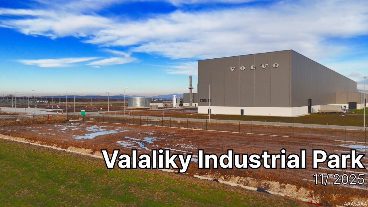 Aktuálny pohľad na výstavbu VALALIKY INDUSTRIAL PARK 11/ 2025