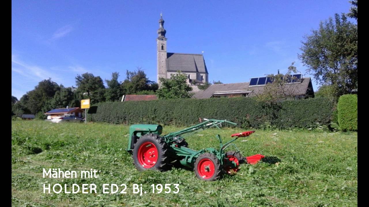 Holder ED2 beim mähen
