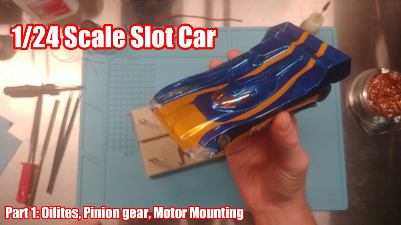Building a 1/24 Scale Slot Car: Oilites, Pinion Gear, Axle and Motor Mounting