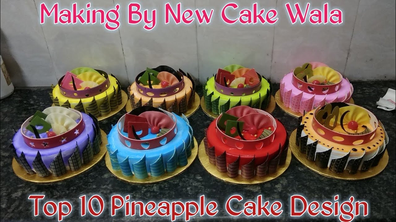 Counter Cake | Display Cake | Pineapple Cake | Chocolate Design Cake | Fancy Design