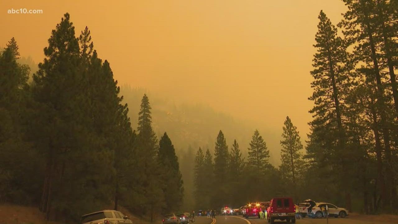 Caldor Fire jumps highway 50 near Kyburz in El Dorado County