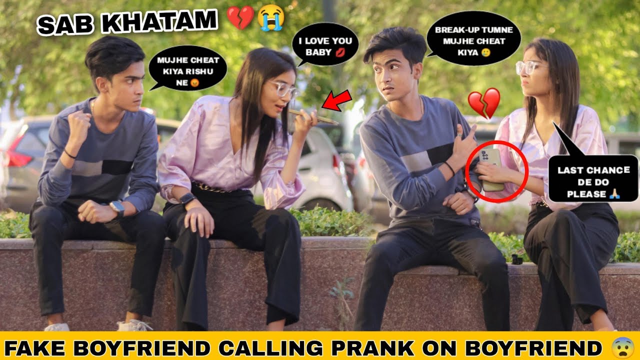 Fake Boyfriend Calling Prank 😨 | Prank On Boyfriend | Gone Emotional 😭 | Justin Romio