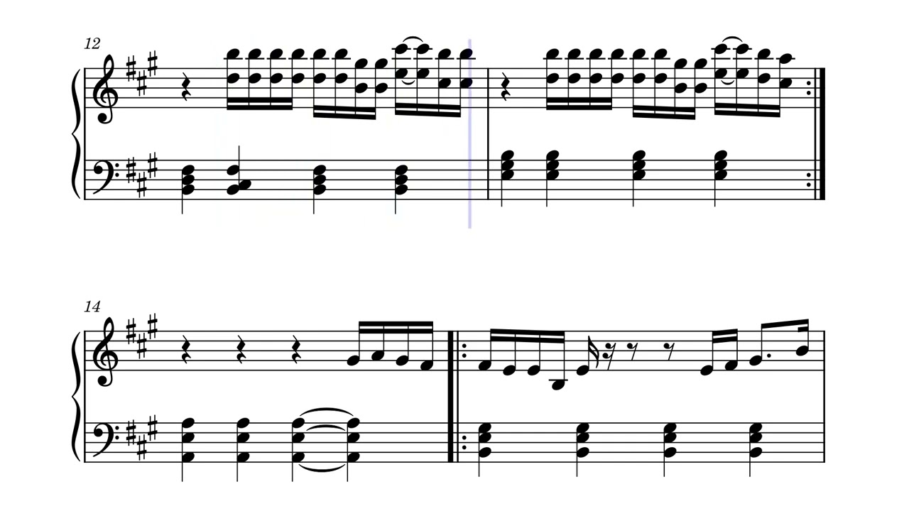 Pideme la luna - Leo Dan (piano sheet intro)