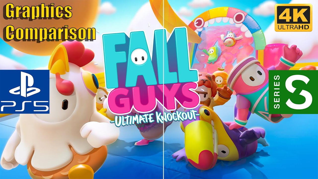Fall Guys | PS5 vs Xbox Series S | Graphics Comparison | 4K |
