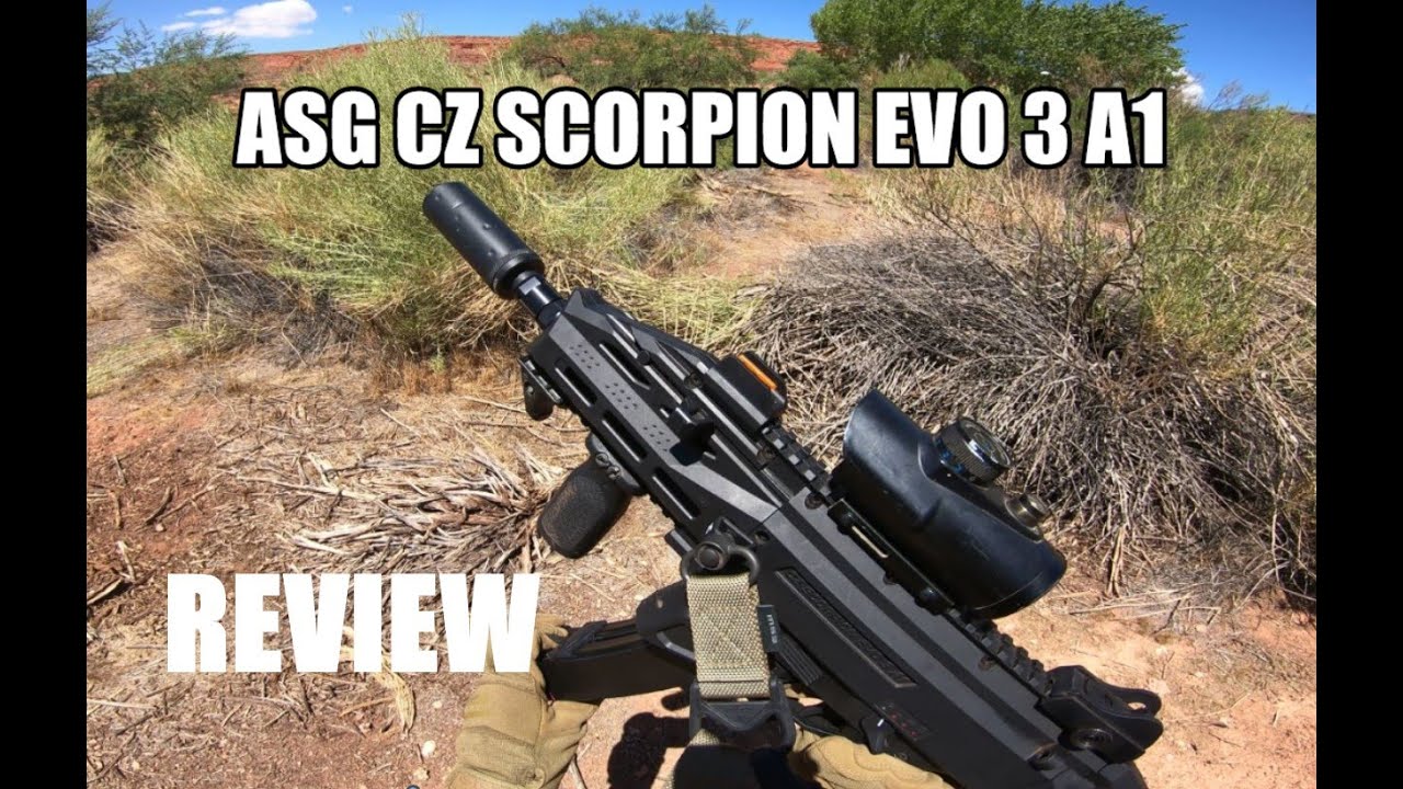 ASG CZ Scorpion Evo 3 A1 Review and Gameplay!