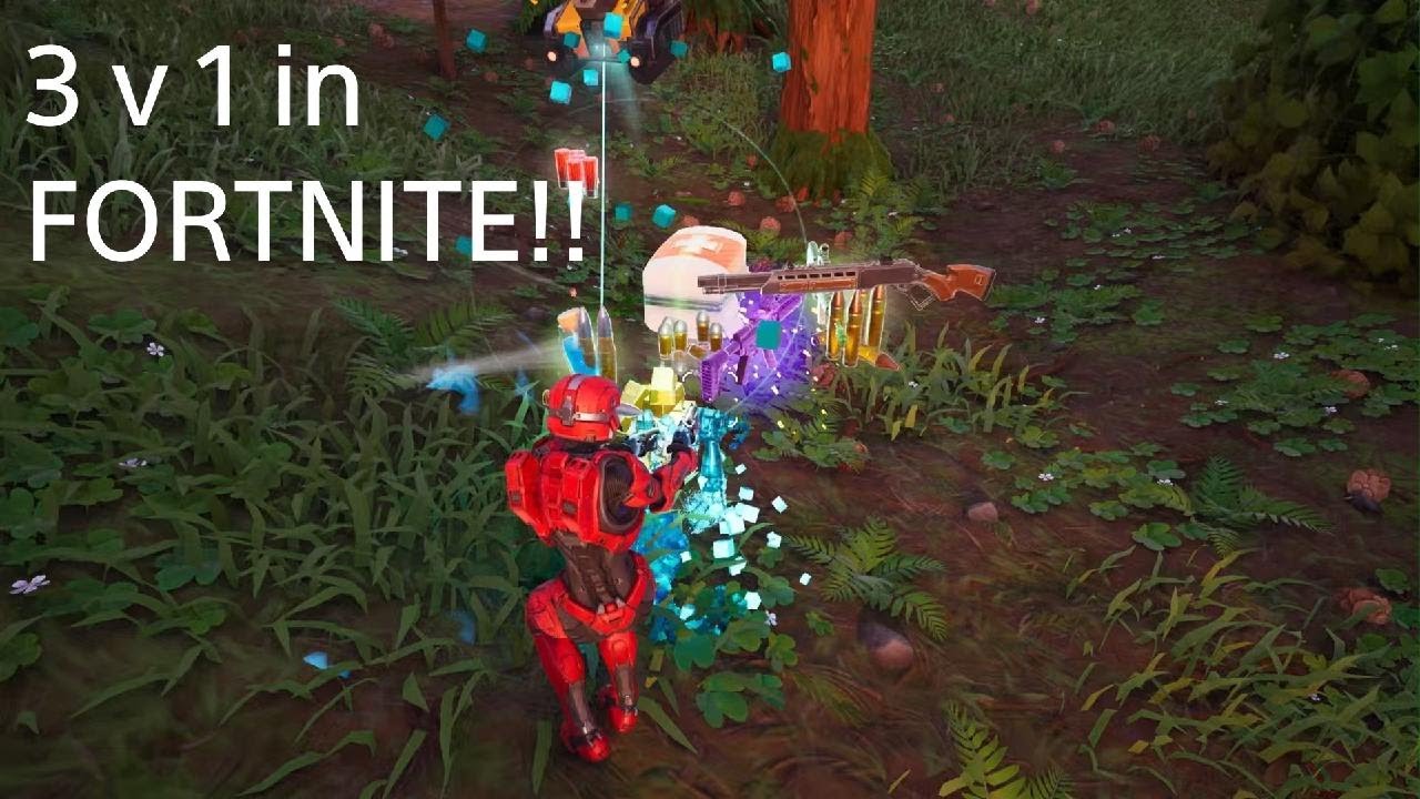 3 v 1 in Fortnite's New LOVE AND LEGENDS Valentine's Update!! (No Commentary)