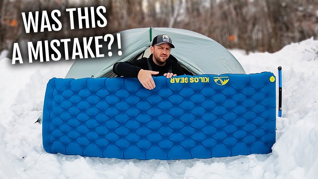 Solo Winter Camping & Testing The Kilos Gear AeroCloud Sleeping Pad!