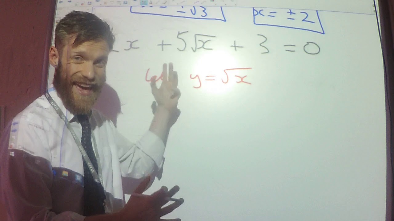 Year 12 - Quadratics 3 - 