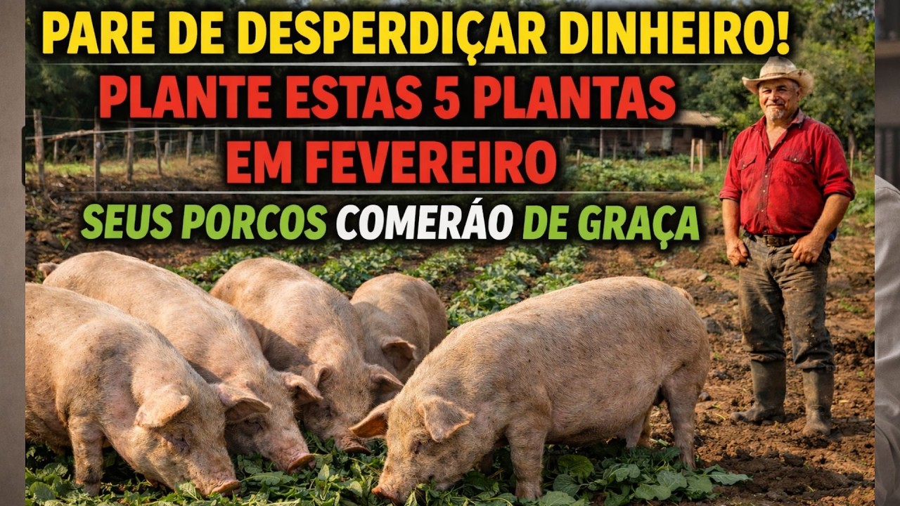 🐷🌱Pare de desperdiçar dinheiro! Plante estas 5 plantas em fevereiro e seus porcos comerão de graça💰📈