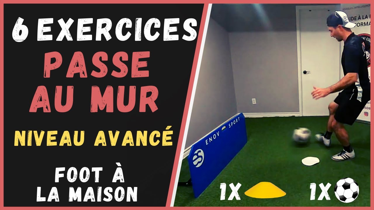ENTRAINEMENT de FOOT maison | 6 exercices de passe au mur niveau AVANCÉ