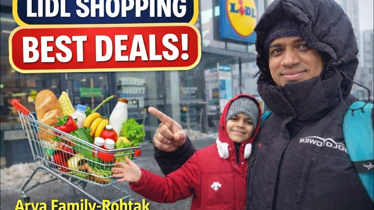 Покупки в Lidl в Польше. Семья Харьянви: 