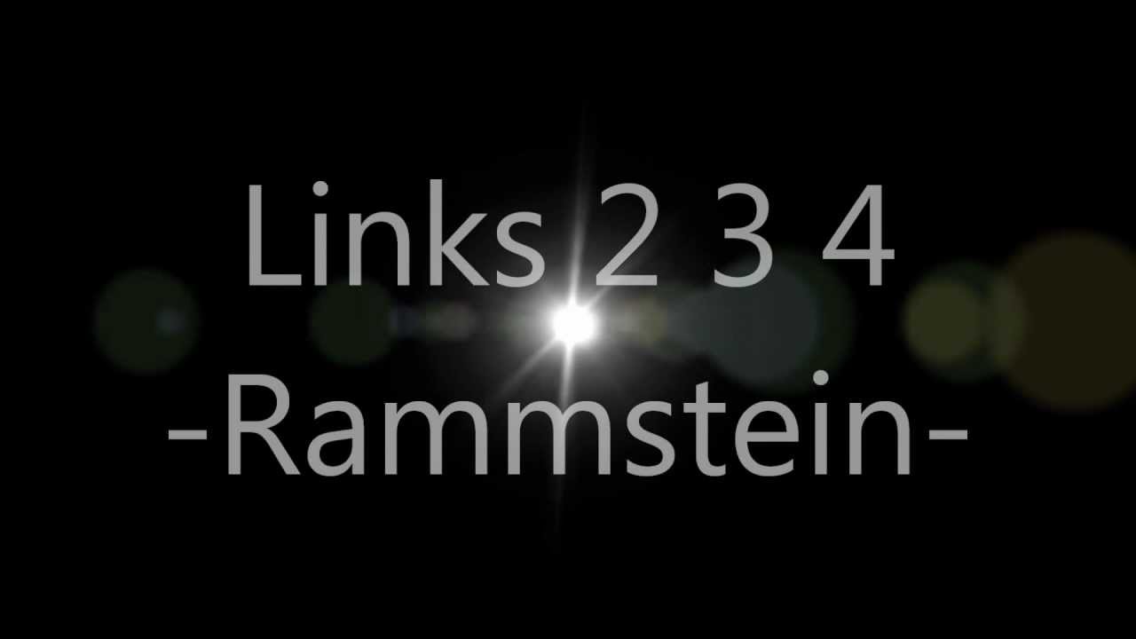 Rammstein - Links 2 3 4 (lyrics)