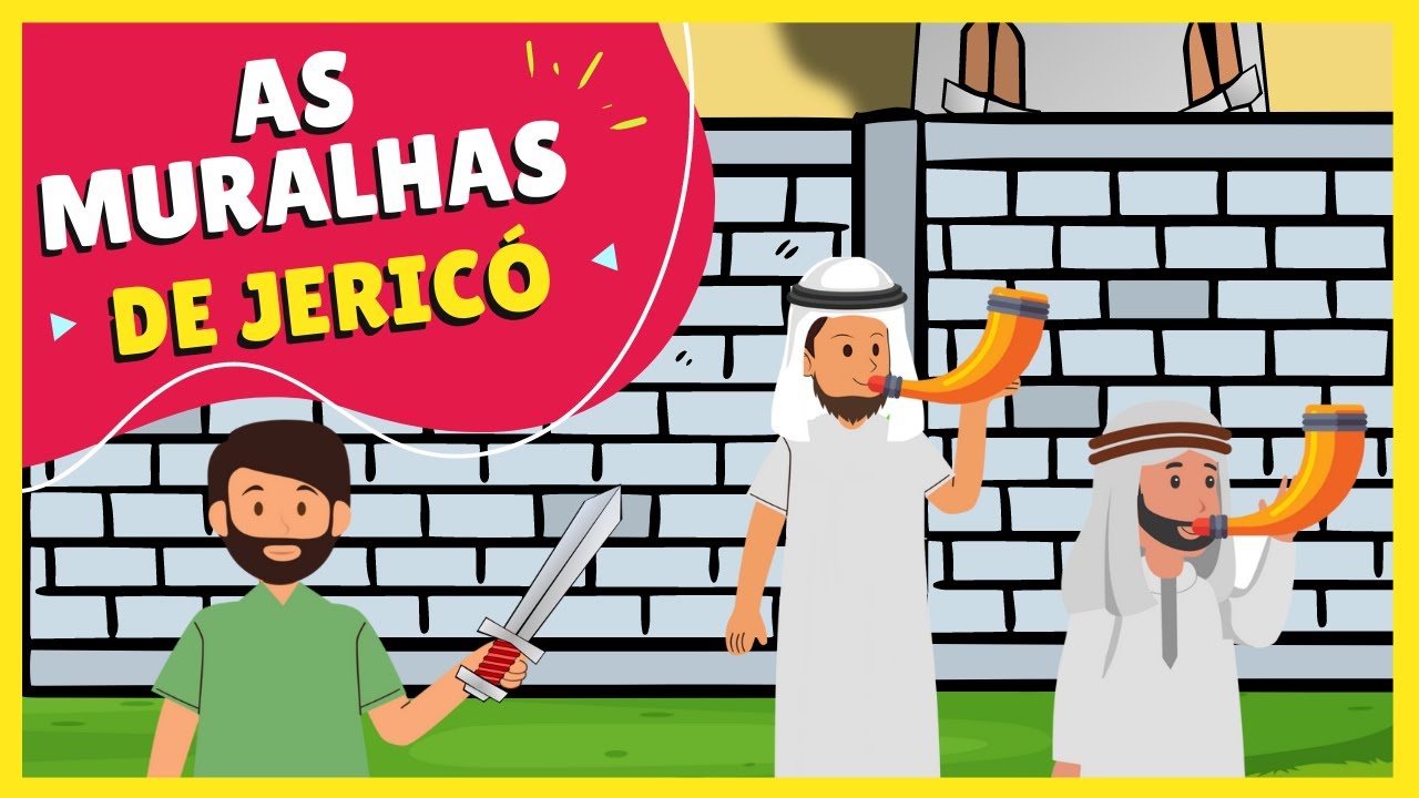 Historinha Bíblica Infantil - A TERRA PROMETIDA / Josué e a Queda das Muralhas de Jericó  #34​
