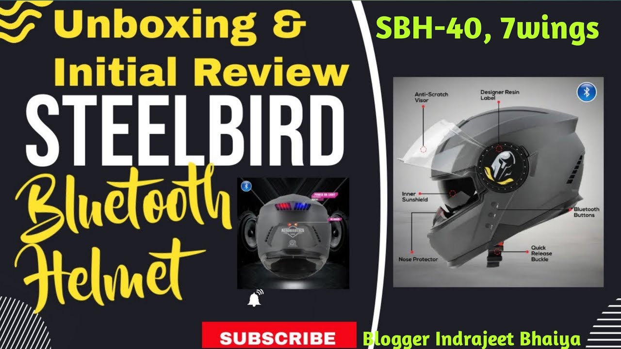 Bluetooth Helmet | Steelbird Helmets | Best Bluetooth Helmets | Aeronautics Steelbird Helmets #video