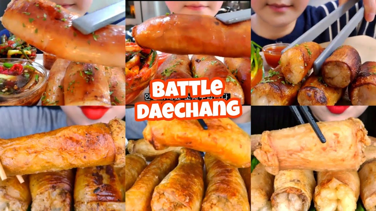 'DAECHANG' Seo jiwoo VS. Hongyu ASMR Mukbang beef intestines