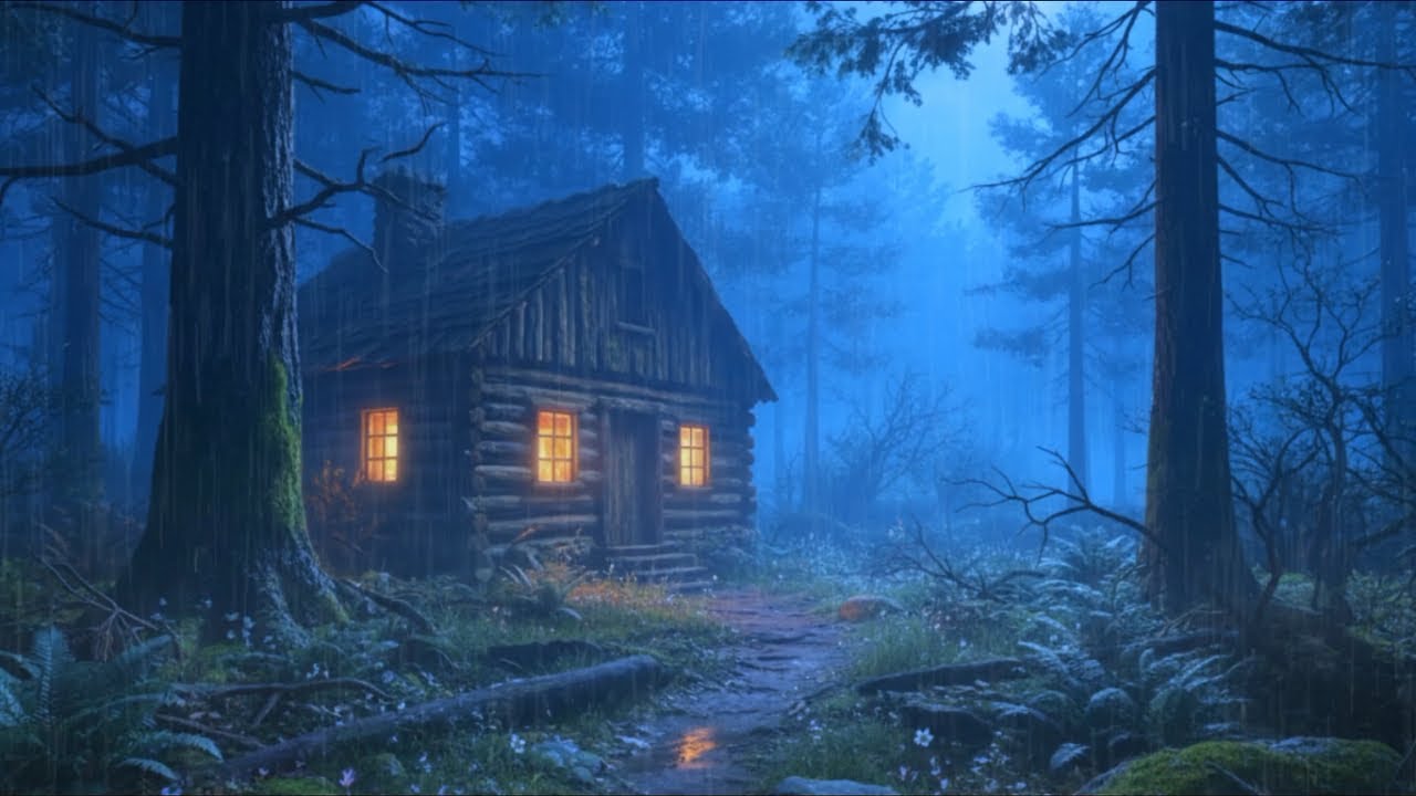 Fall Asleep With The Soothing Sounds Of Rain And Thunder – Deep Sleep Rainstorm & Heavy Thunder ASMR