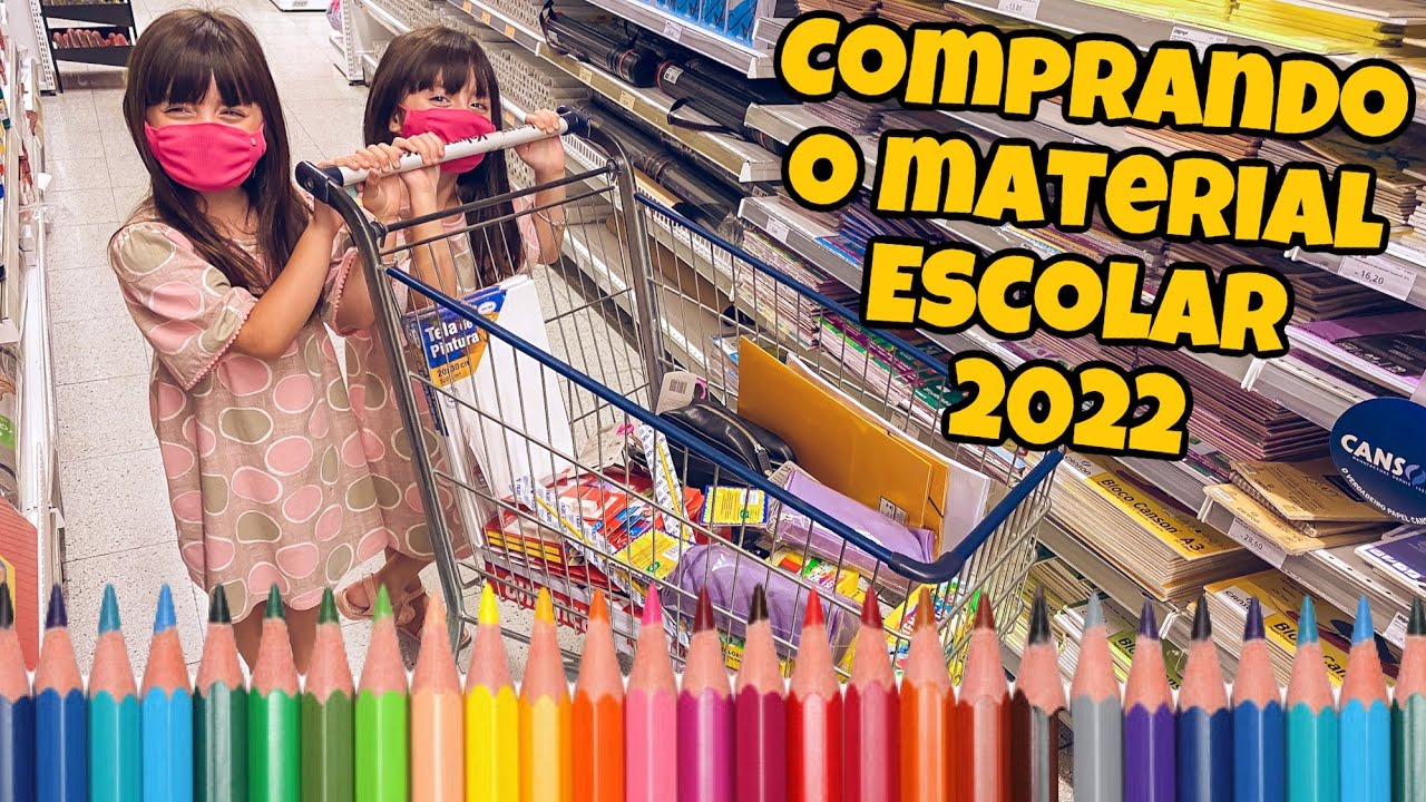 COMPRANDO O MATERIAL ESCOLAR COM AS GÊMEAS | Jéssica e as Gêmeas