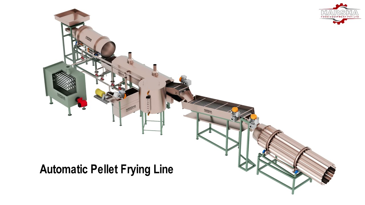 Automatic Pellet & Fryums Frying Line