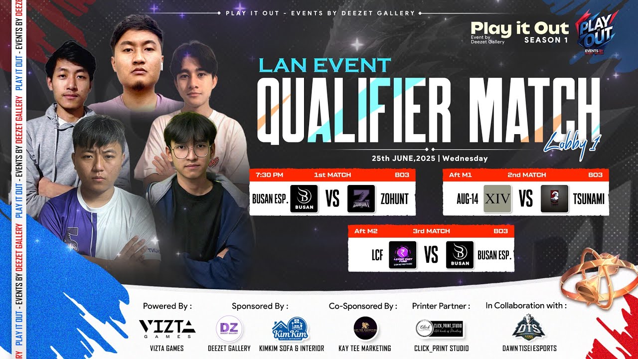 LAN Event Qualifiers I Play it Out Events By Deezet Gallery I MOBA Legeds : 5v5 Tournament Lobby 1