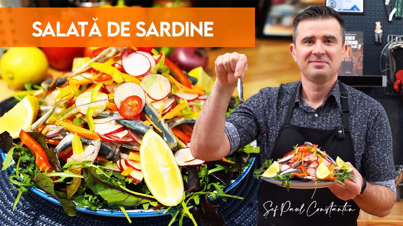🐟 Salata de sardine care ține de foame și merge cu o bere 🥗 Șef Paul Constantin