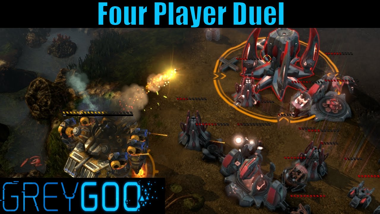 Grey Goo Multiplayer Gameplay - Four Player Duel
