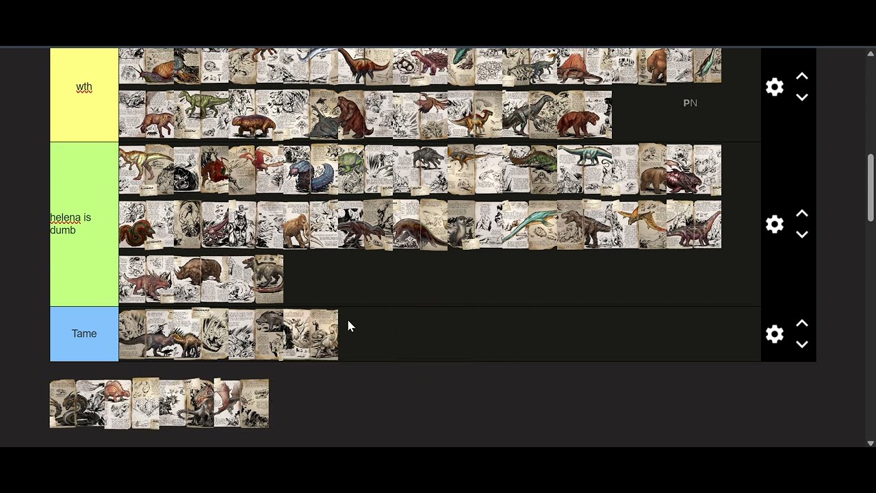 Ranking ark creatures by their dossiers and how much they make sense for their place part 2