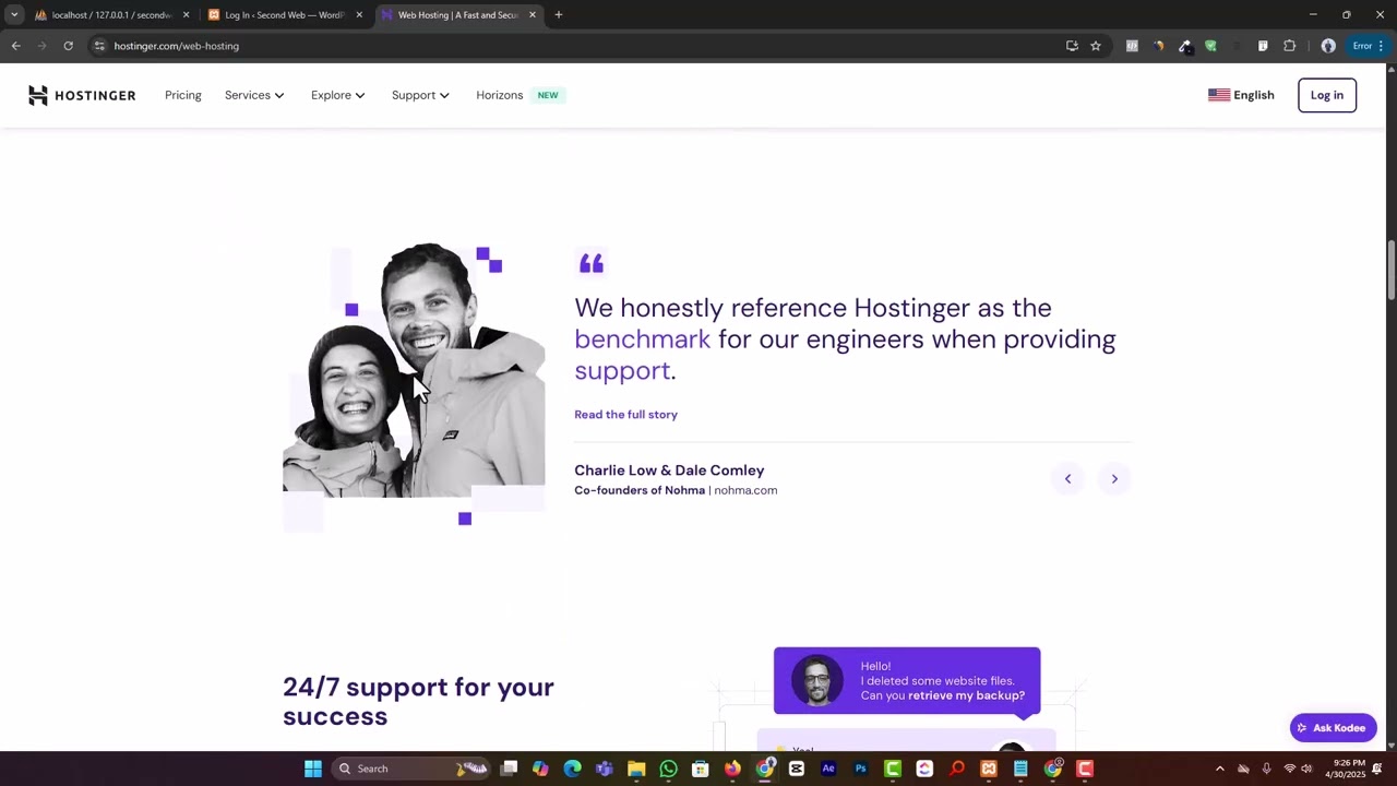 Setting Up WordPress on Live Hostinger with a Custom Domain
