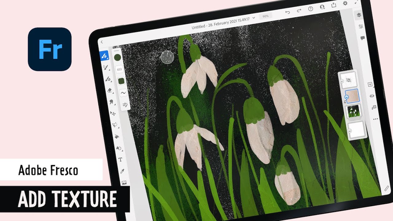 ADOBE FRESCO | Как добавить текстуру