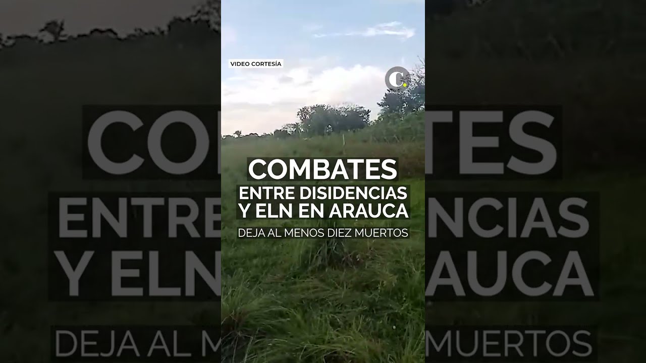 Al menos diez muertos en combates entre disidencias y ELN en Arauca | El Colombiano