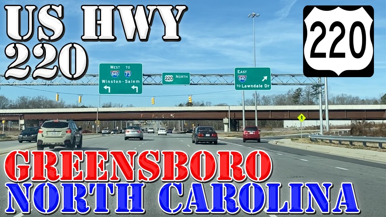 US 220 North (Future I-73) Greensboro, NC to Martinsville, VA - Highway Drive