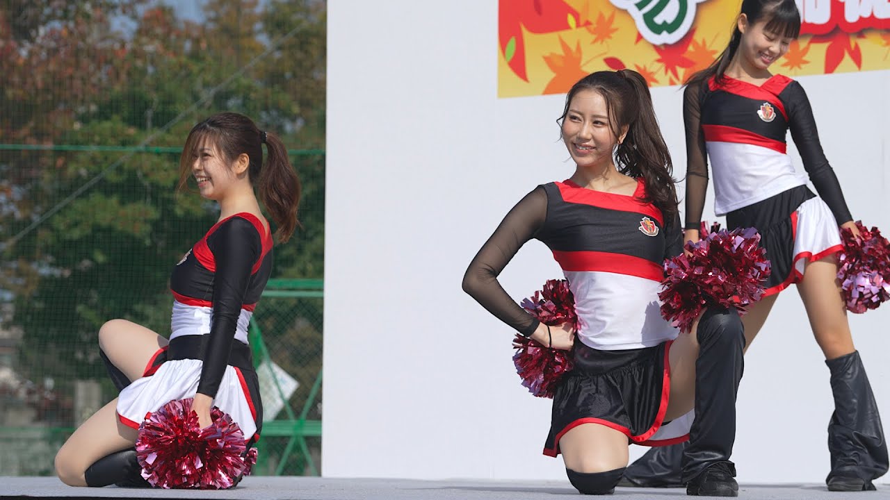 NAGOYA GRAMPUS CHEER SCHOOL　キュートなチア・パフォーマンス　瑞穂区民まつり　名古屋グランパス・チア・スクール