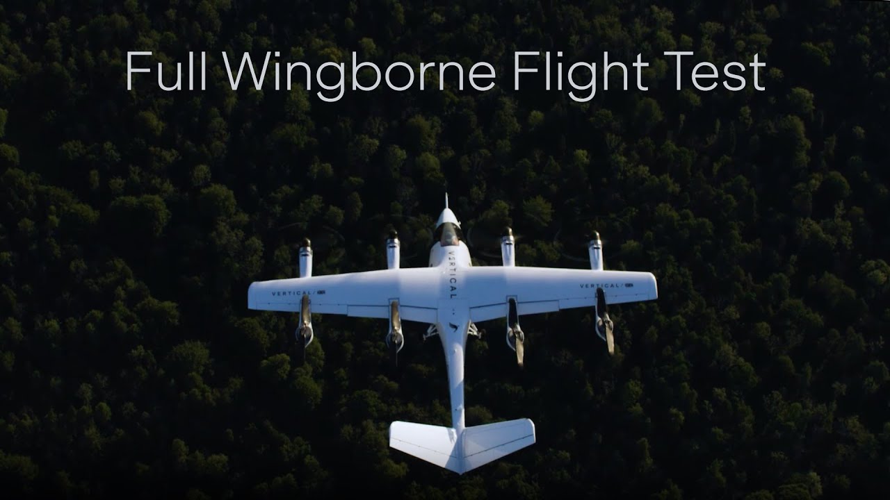 Vertical Aerospace - Full eVTOL Wingborne Flight Test