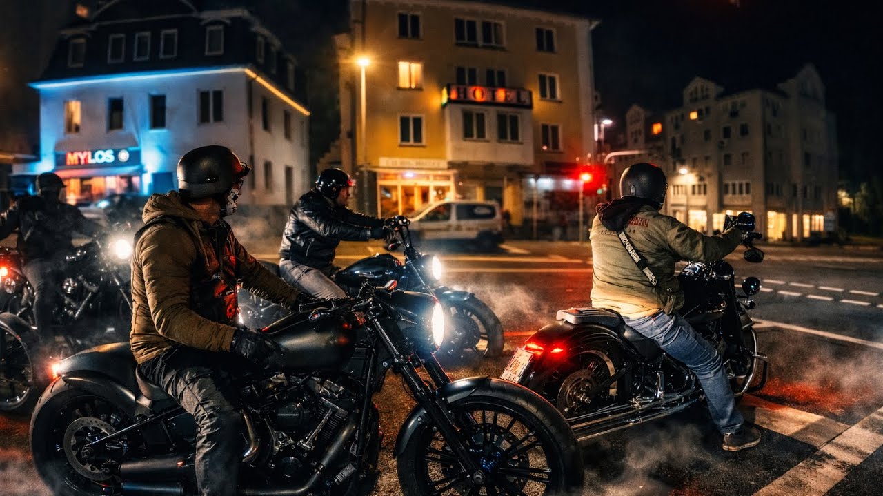 Gießen bei Nacht | Harley-Davidson