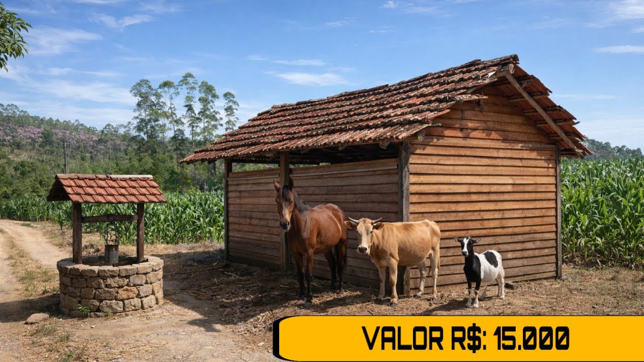 [ Sítio a Venda ] R$ 15.000  REAIS - 1.000 MIL METROS QUADRADO - SUPER BARATO 