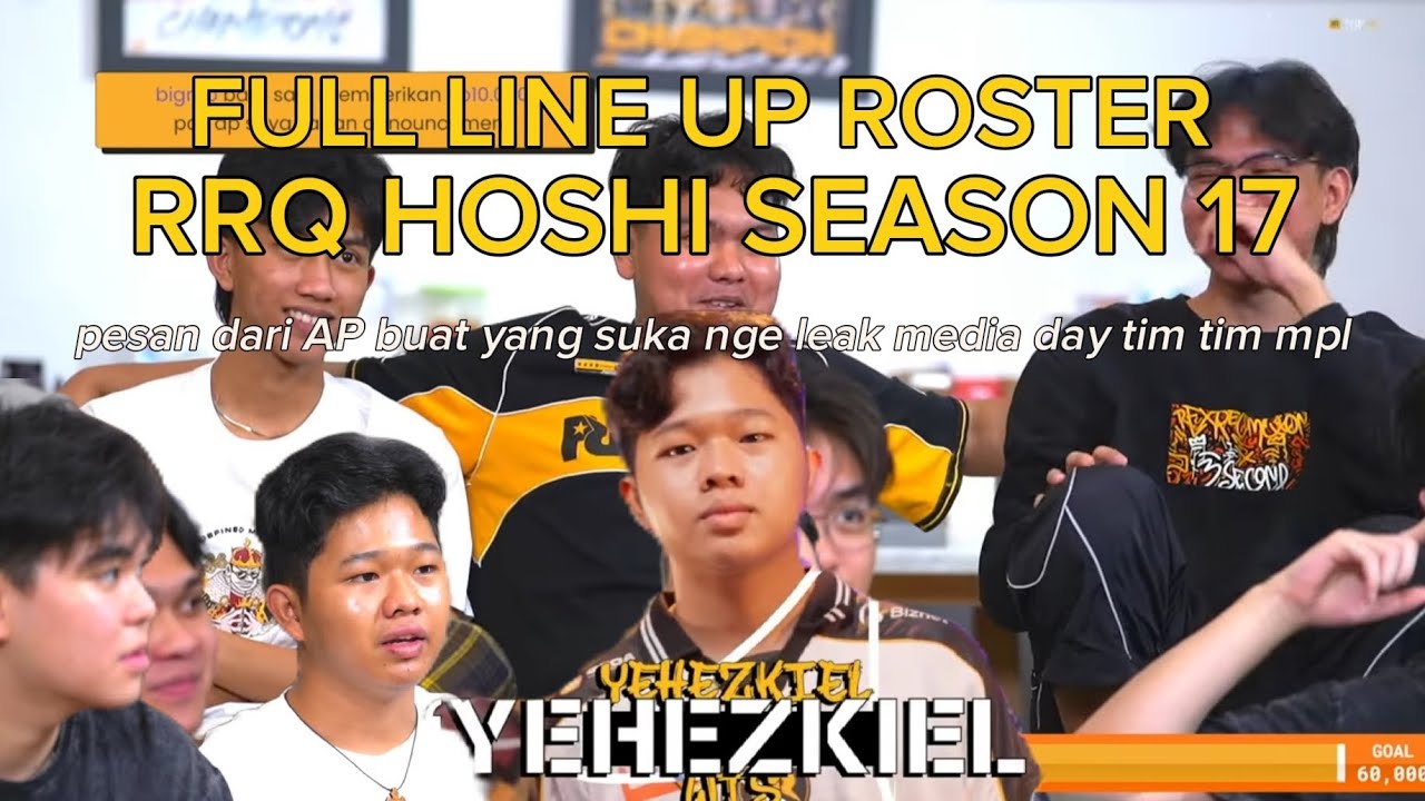 INI DIA FULL LINE RRQ HOSHI UNTUK MPL SEASON 17🔥WELCOME YEHEZKIEL, KUROKY🔥🔥