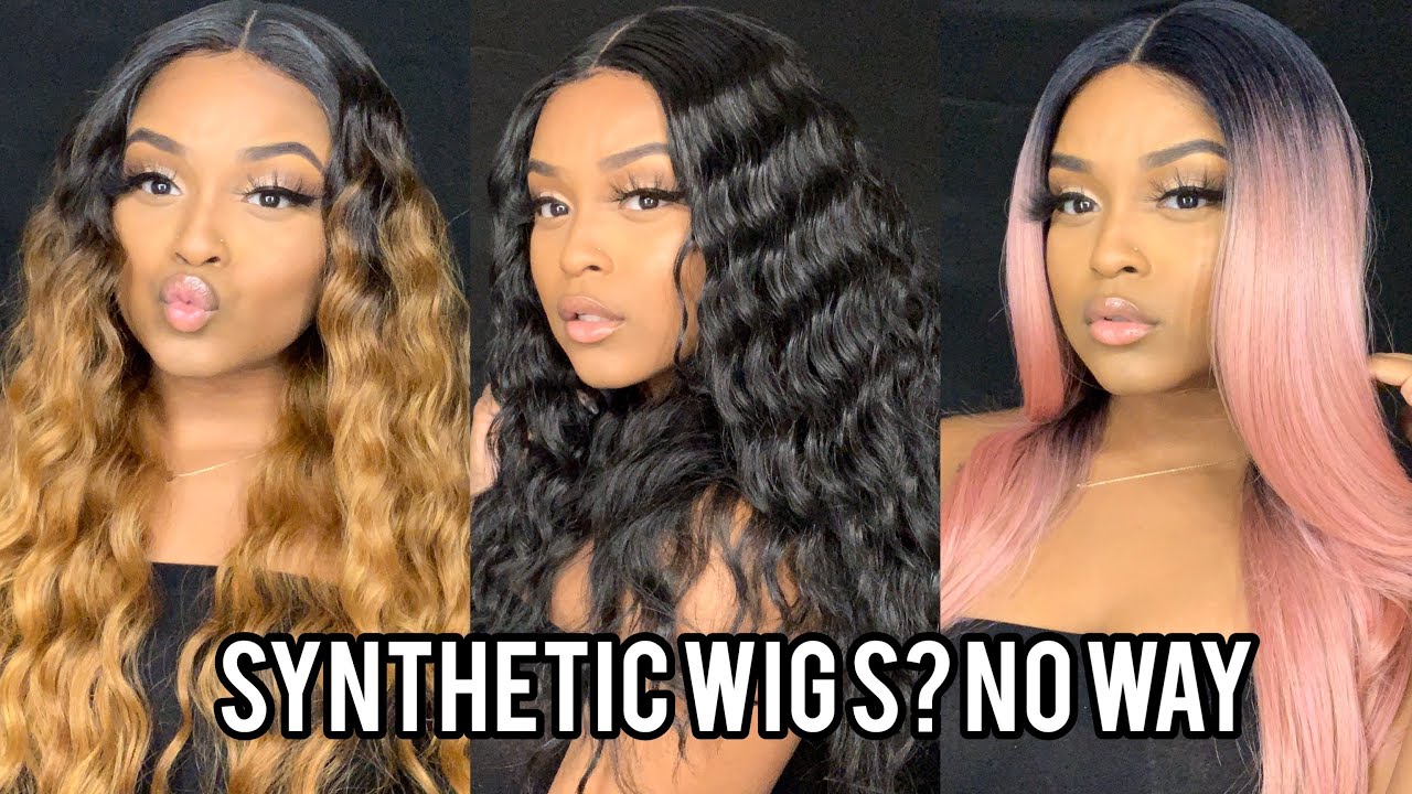 EASIEST WAY to slay your SYNTHETIC LACE WIG|Beginner Friendly| 3 STYLES !! ft. JOEDIR Hair|Ari J.