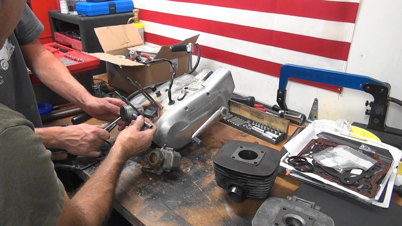 #106 1973 x90 motor topend rebuild 90cc aermacchi harley davidson hop-up hotrod repair tatro machine