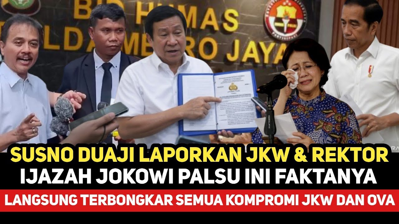 FIX...‼️TERBONGKAR SEMUA KOMPROMI JOKOWI & REKTOR, SUSNO DUAJI LANGSUNG AMBIL LANGKAH TEGAS INI...