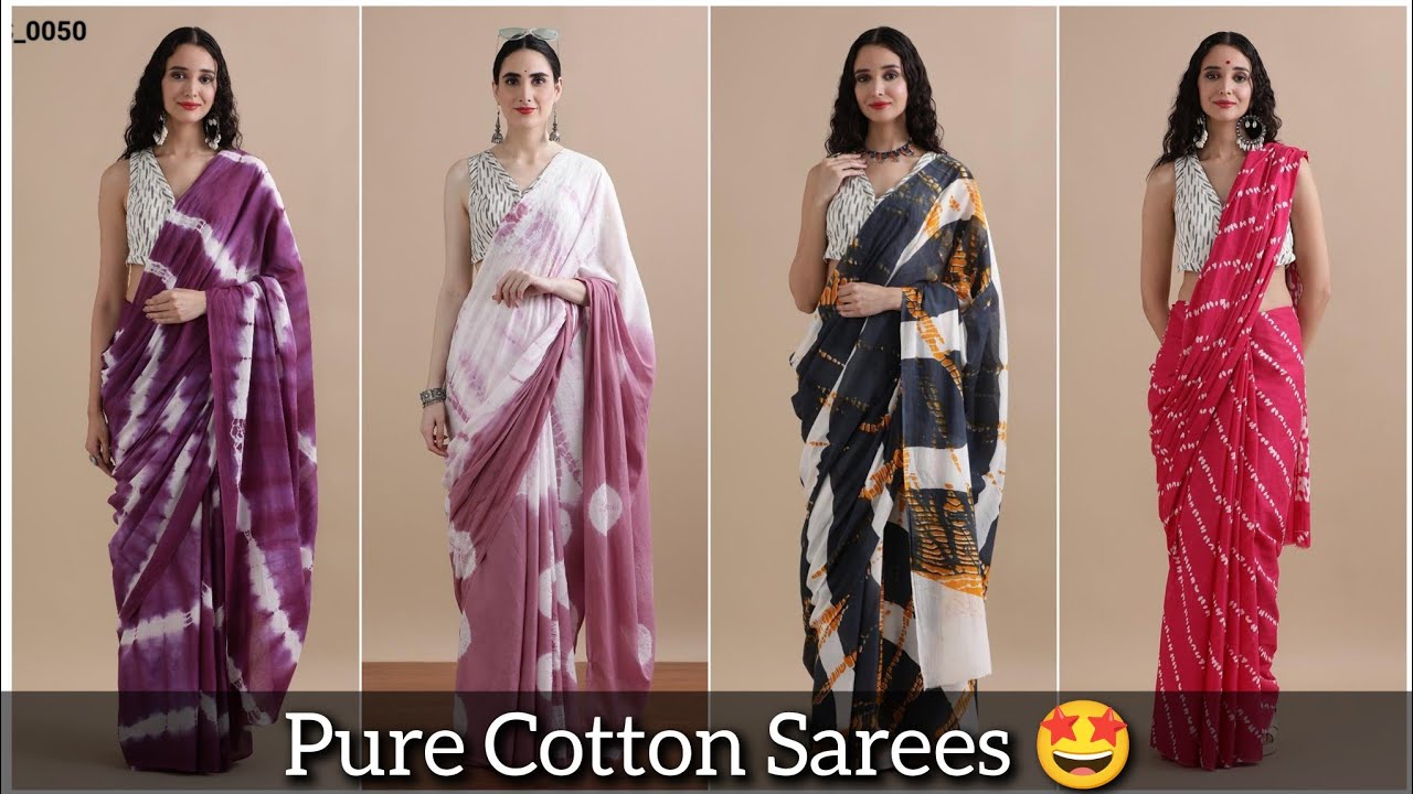 Daily Wear Cotton Sarees With Blouse 😍 | Wholesale And Retail | Cod Available #cottonsarees
