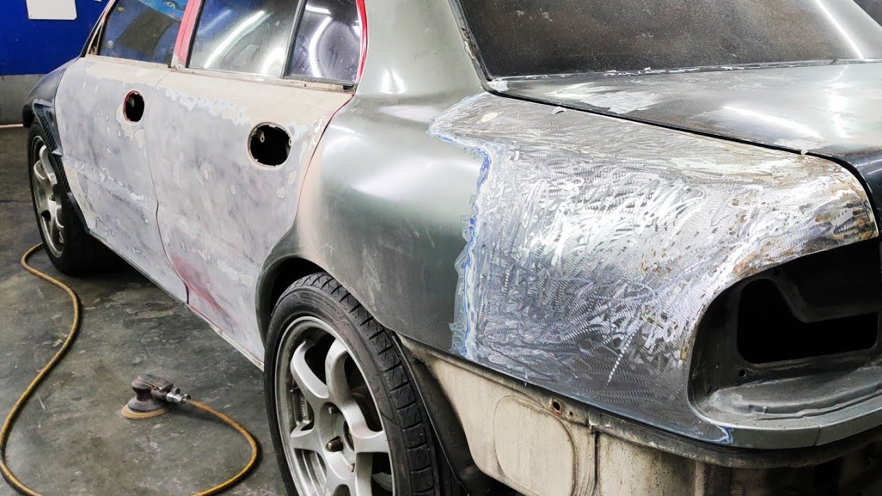 Repaint Change Colour Proton Wira process