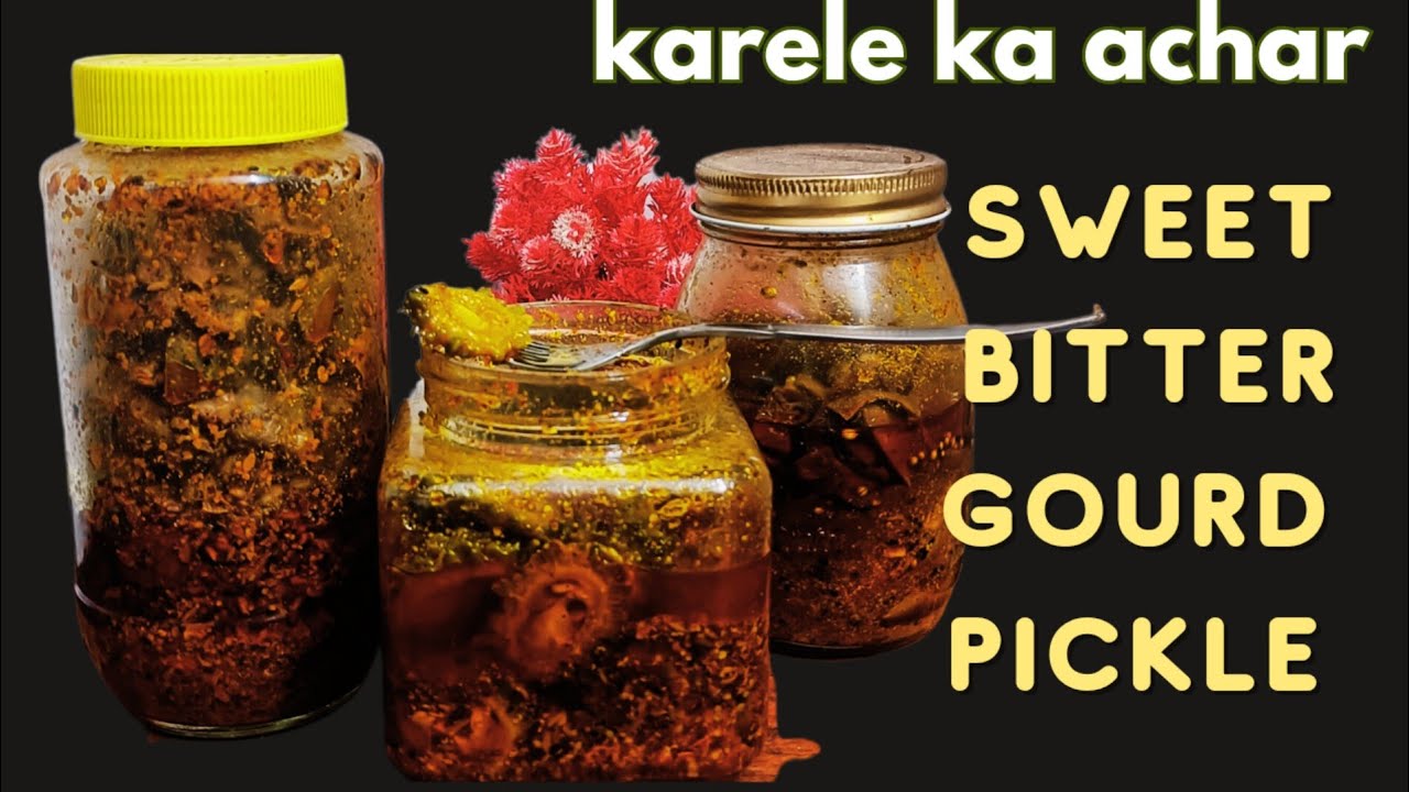 Irresistibly Delicious Sweet Bittergourd Pickle Recipe | Karela Pickle in English 😋