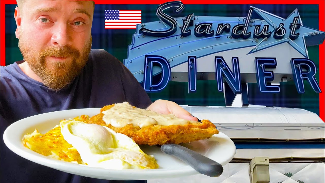 Шотландец впервые пробует куриный жареный стейк из AMERICAN DINER 🇺🇸🏴󠁧󠁢󠁳󠁣󠁴󠁿