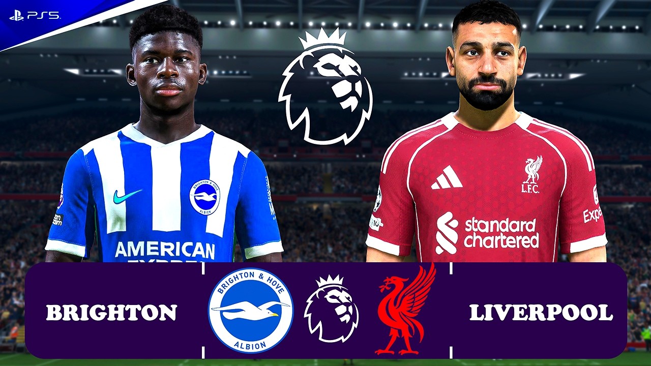 Brighton vs. Liverpool | Premier League 25/26 Match | PS5™ Pro [4K] Mitoma, Minteh, Salah, Gakpo