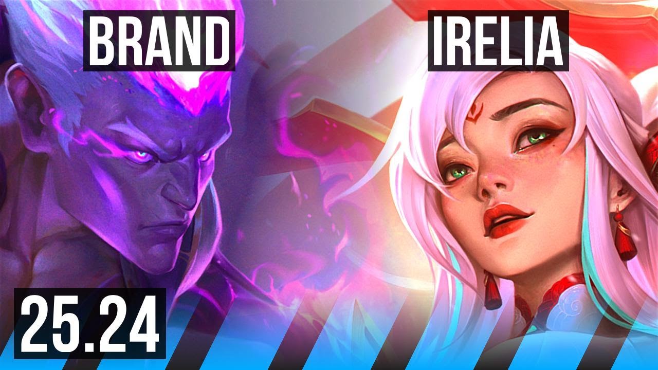 BRAND vs IRELIA (MID) | 5k gold comeback | EUNE Grandmaster | 25.24