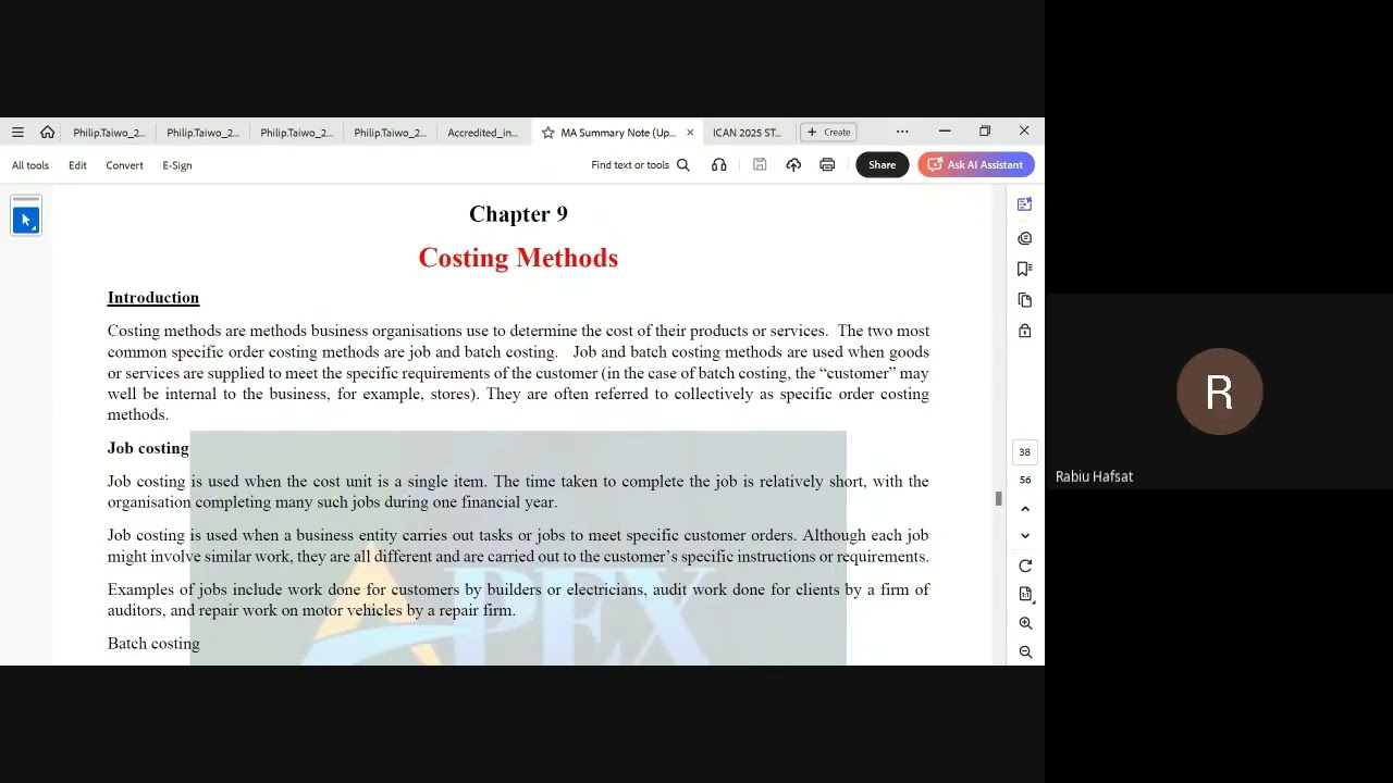 JOB COSTING EXPLAINED 