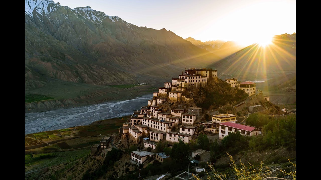 Key Monastery Sunset Timelapse