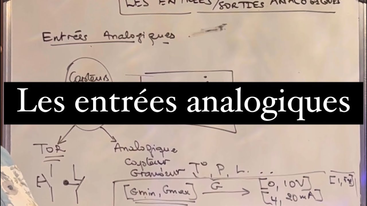 les entrées analogiques (initiation)
