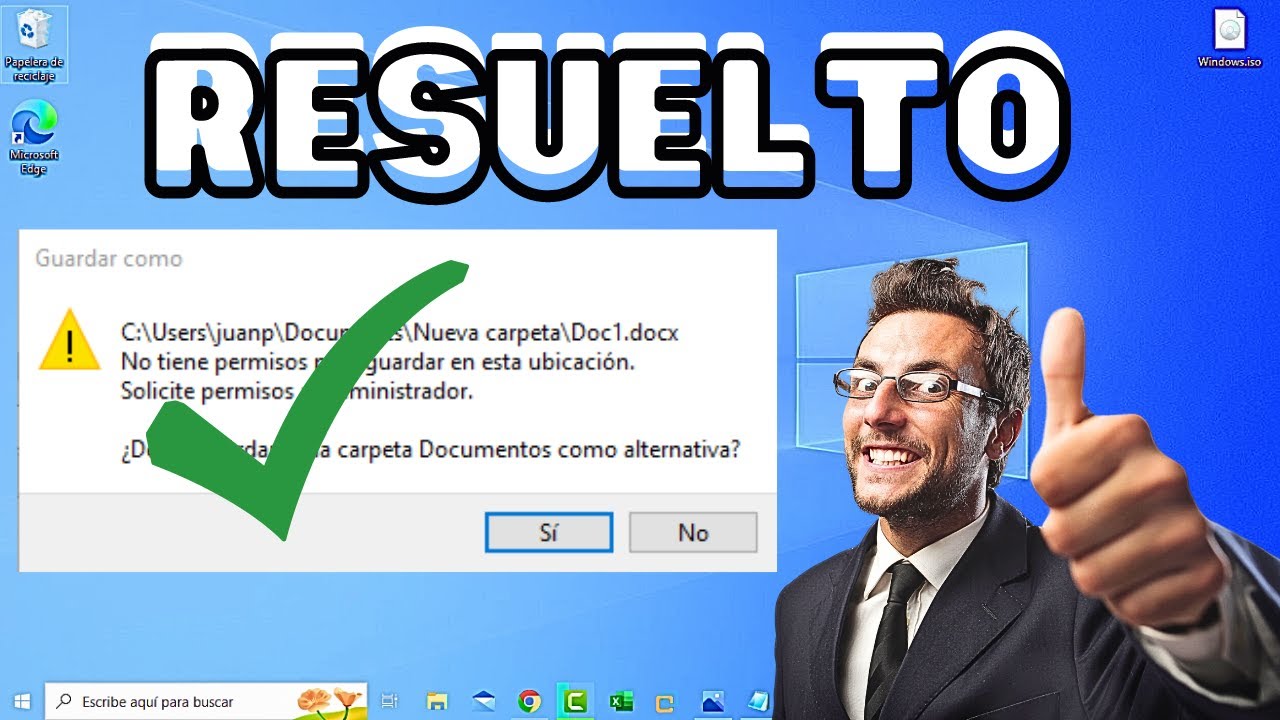 😱NO Tiene Permisos Para Guardar en Esta Ubicacion | ✅Solucionado