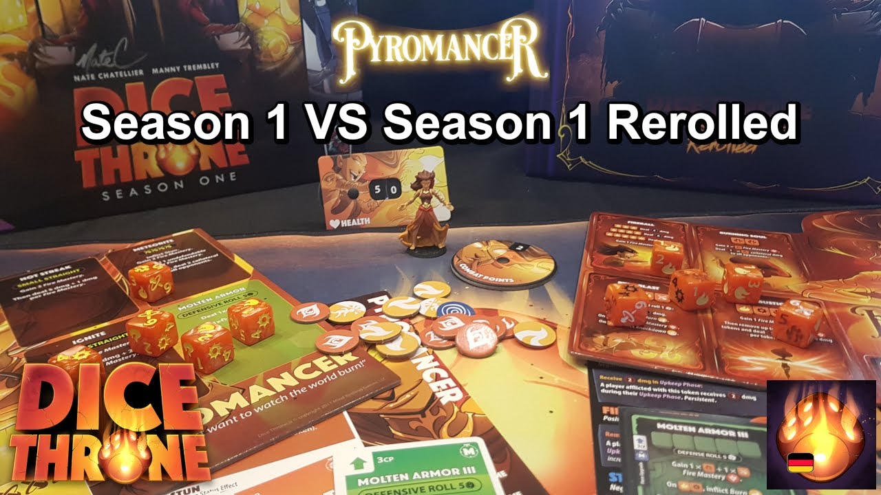 Dice Throne - Season 1 vs Season 1 Rerolled - 3/6 - Pyromancer