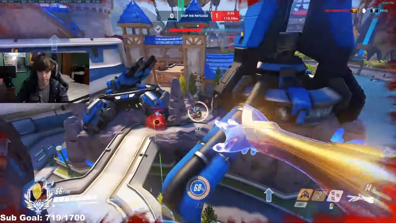 CLONEMAN16 SHOWING HIS ECHO SKILLS! [ OVERWATCH SEASON 22 TOP 500 ]